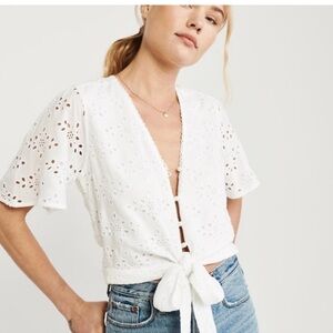 Abercrombie & Fitch Cream Blouse